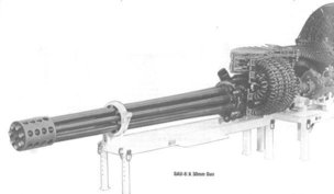 30mm Avenger cannon from the A-10 Tank Killer Warthog attack aircraft.