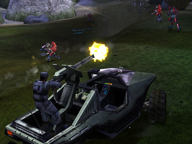 Demonstrating proper usage of the minigun