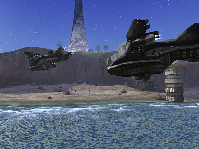 Two Pelicans soar in for a beach landing