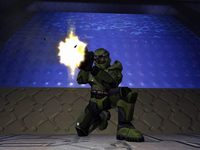 The Master Chief poses