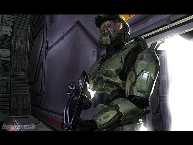 The Master Chief looks on