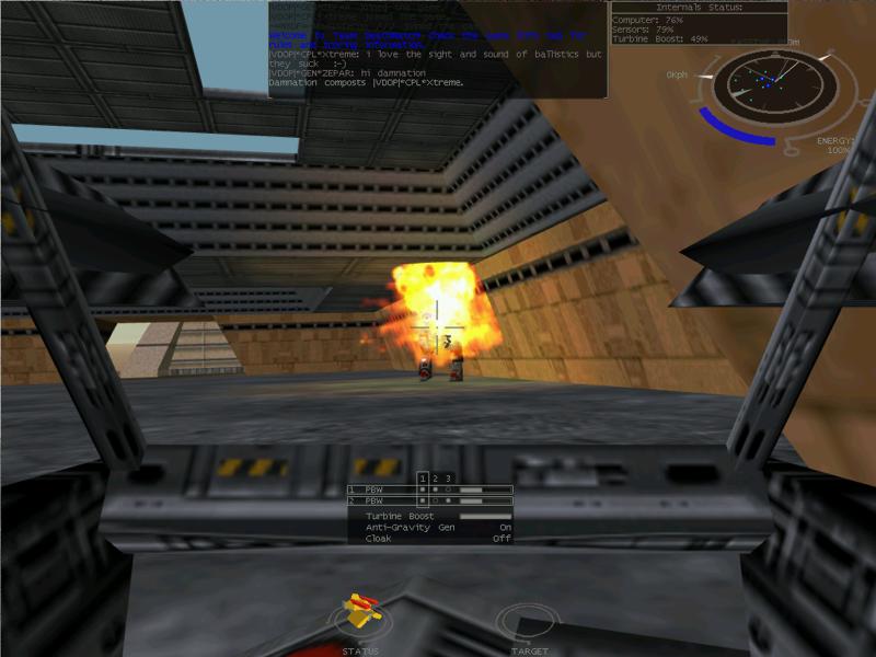 Dead center cockpit.